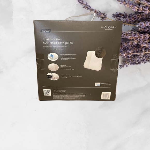 Micro Dry Ultimate Luxury Dual Function Cushioned Bath Pillow - Picture 2 of 7